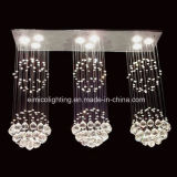 Rectangular Crystal Lamp Ceiling Chandelier for Kitchen Room (L5122-9)