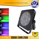 LED Flat PAR Lights 12*10W RGBW 4in1 LED Stage Light