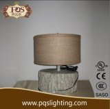 Antique White Wood Style Resin Table Lamp