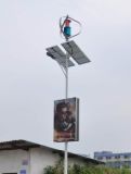 Outdoor Solar Lamp Pole Scrolling Advertising LED Light Box