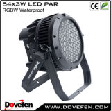 Outdoor RGBW DMX 54X3w Waterproof LED PAR Can Light IP65