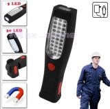30+5 LED Rechargeable Flexible Inspection Lamp Torch Work Light Magnetic