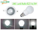 10W Dimmable 360 Degree E27 LED Bulb (E27-6.5W)