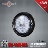 4 Inch 18W (6PCS*3W) Round CREE LED Car Work Driving Light with CE RoHS (SM-4018-RXA)