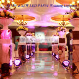 Remote Controlled RGBWA-UV Wedding LED Flat PAR Uplighter