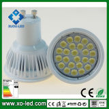 18mA LED Spot with Silver Cup 24s5050 4.5W AC200-240V E27/E14/GU10/MR16