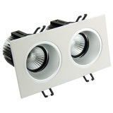 Spray White+Silver Inner Ring 24W COB LED Wall Washer