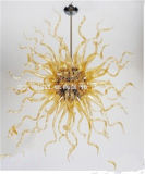 Yellow Ball Blown Glass Pendant Chandelier for Decoration