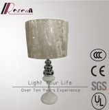 Hotel Chrome Fabric Table Lamp