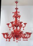 Hotel Project Red Glass Hanging Lamp (81059-12+6)