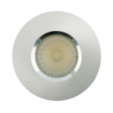 Lathe Aluminum GU10 MR16 Round Fixed Recessed LED Bathroom Down Light (LT2900)