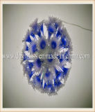 Blue Ball Blown Glass Chandelier Light for Restaurant Decoration