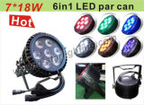 Outdoor 7*18W 6in1 LEDs PAR Can