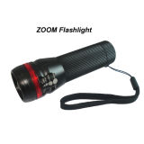CREE 3W LED Zoom Aluminum LED Flashlight (FH-1027)