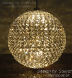 10inch Round Ball Crystal Chandelier (CL-1002)