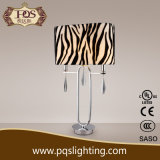 2-Lights Silver Hotel Table Lamp