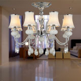 Chrome Chandeliers (Side Speaker Cover and Shade, Crystal in Column)