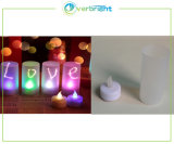 LED Tea Candle Light with Glass Cup (HD-CL-0103)