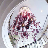 Customized Large Glass Bubble Chandelier for Home Decoration