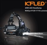 1710 Lumens 20W LED Headlamp for Outdoor Sports, Skiing, Orienteering (H120)