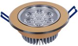 7W High Power Sparying Gold Warm White LED Ceiling Light