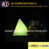 Rechargeable Illuminated Plastic Decoration LED Pyramid Lamp