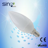 5W Ceramic Shell LED Candle Light Bulb, E14 LED Candle Light