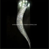 Spiral Crystal Large Chandelier for Room Stairway (EM8026-10)