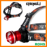Chengli High Power 500lumens CREE T6 LED Zoomable Aluminum LED Headlamp with 3PCS AA Size Battery (LA1208) for Hunting