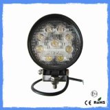Aluminum 27W IP67 Waterproof LED Work Lamps / Round LED Work Lights 10V-30V