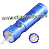 8 LED Flashlight With Laser Pointer (YF-7522)