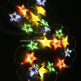 Colorful Rattan Star Rope LED Strip Decoration Christmas Light