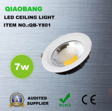 7W COB Dimmable LED Downlight/LED Ceiling Light (QB-Y801)