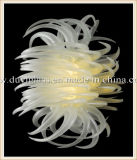 White Blow Glass Chandelier Light for Bar Decoration