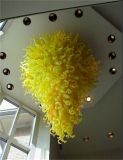 Yellow Glass Pendant Lamp for Villa Ceiling Decoration