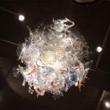LED Light Source Modern Blown Glass Chandelier