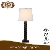 Black Table Lamp with Spiral Pattern for Art Lighting