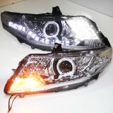 City LED Angel Eyes Head Lamp for Honda Sliver