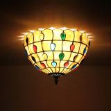 Antique Cheap Tiffany Ceiling Lamp with Europe Style for Hotel (XC12006)