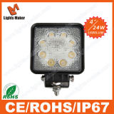 Lml-0524 24W Truck Light Square LED Working Lights Epistar LED Work Light