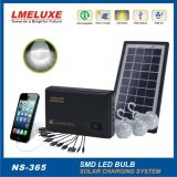 3W Rechargeable LED Solar System Light for Home and Mobile Phone Charging Function
