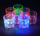 Plus Size Transparent LED Light Drink Cup Replaceable Battery