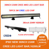 Powerful 36inch 234W CREE LED Light Bar, Spot Flood Combo, LED Offroad Work Light 16200lm