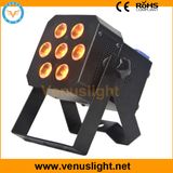 7X8w RGBW LED Flat PAR with DMX Control