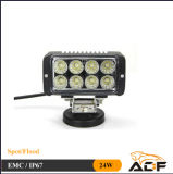 24W IP67 LED Work Light for Bulldozers, Agricultural Machinery Offroad