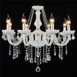 Hot Sale Modern White Crystal Chandelier with 8 Arms