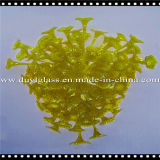 Yellow Blown Glass Ornament Chandelier for Decoration
