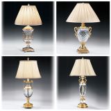 Solid Brass Copper Crystal Table Lamps