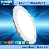 CE RoHS Embededded Round LED Panel Light 9W