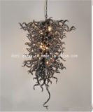 Gray Blown Glass Craft Chandelier for Decoration